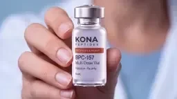 A Kona vial held in hand